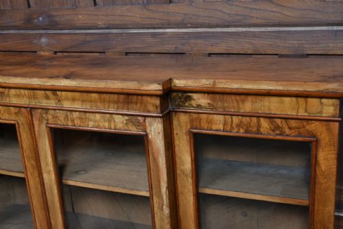 VICTORIAN WALNUT BOOKCASE - ADDITIONAL PHOTO 3
