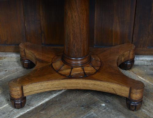VICTORIAN ROSEWOOD FOLDOVER TEA TABLE - ADDITIONAL PHOTO 5