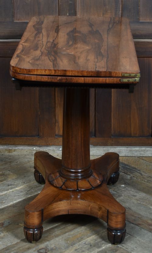 VICTORIAN ROSEWOOD FOLDOVER TEA TABLE - ADDITIONAL PHOTO 8