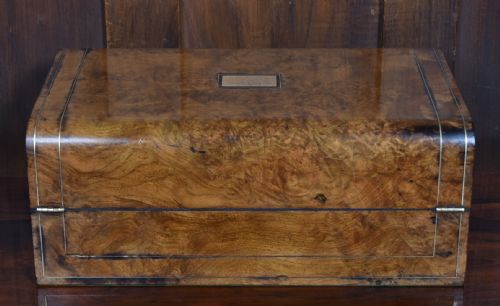 VICTORIAN WALNUT WRITING SLOPE - ADDITIONAL PHOTO 6