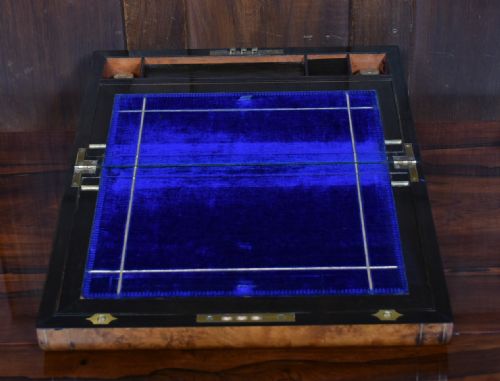 VICTORIAN WALNUT WRITING SLOPE - ADDITIONAL PHOTO 8