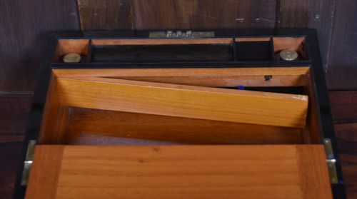 VICTORIAN WALNUT WRITING SLOPE - ADDITIONAL PHOTO 13