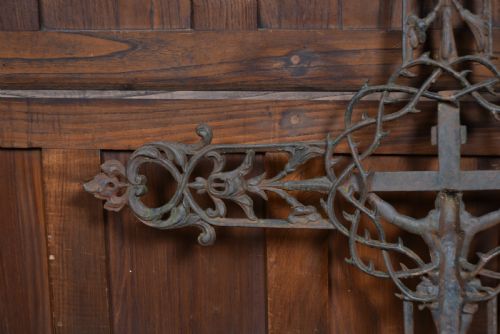 VICTORIAN CASTIRON CRUCIFIX - ADDITIONAL PHOTO 14