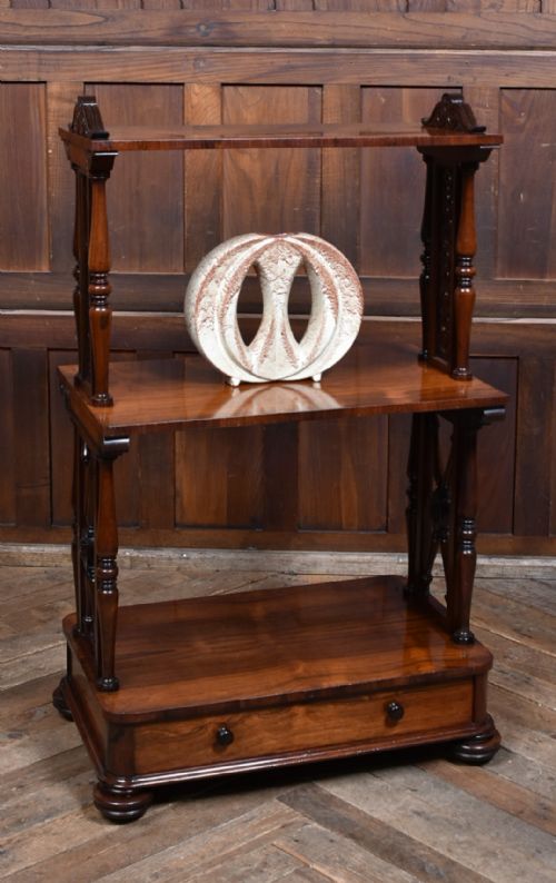 VICTORIAN ROSEWOOD WHATNOT SAMSON SON LONDON - ADDITIONAL PHOTO 1
