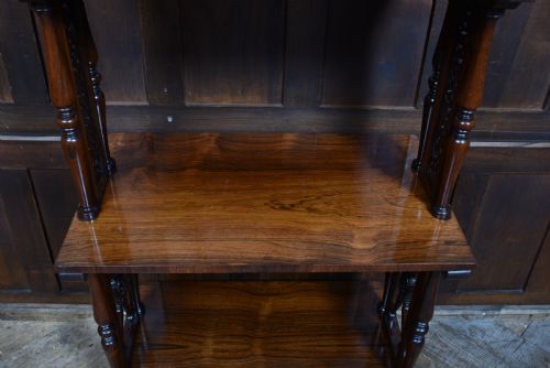 VICTORIAN ROSEWOOD WHATNOT SAMSON SON LONDON - ADDITIONAL PHOTO 4