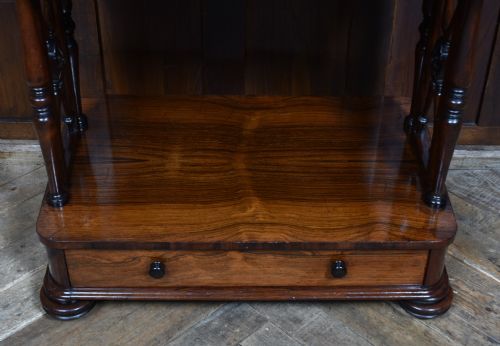 VICTORIAN ROSEWOOD WHATNOT SAMSON SON LONDON - ADDITIONAL PHOTO 5