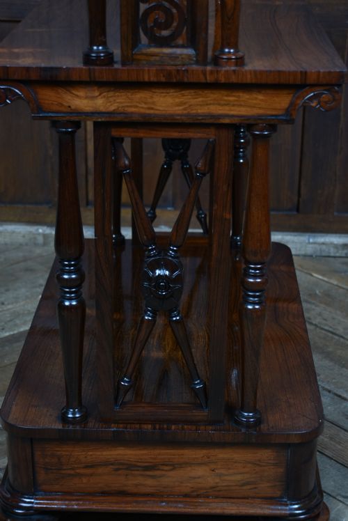 VICTORIAN ROSEWOOD WHATNOT SAMSON SON LONDON - ADDITIONAL PHOTO 10