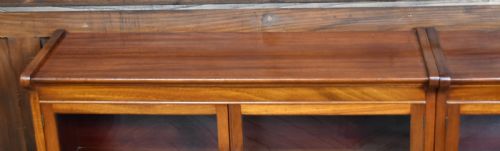 PAIR OF EDWARDIAN MAHOGANY SECTIONAL BARRISTER BOOKCASES - ADDITIONAL PHOTO 10