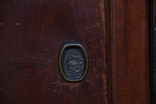 JAPANESE KEYAKI MERCHANT TANSU CHEST - ADDITIONAL PHOTO 4