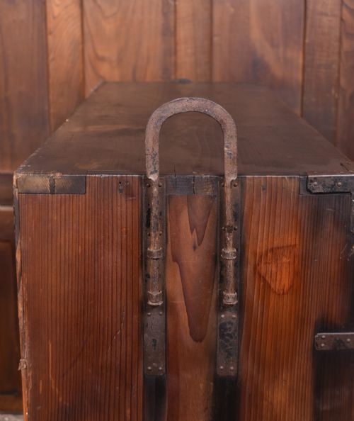 JAPANESE KEYAKI MERCHANT TANSU CHEST - ADDITIONAL PHOTO 13