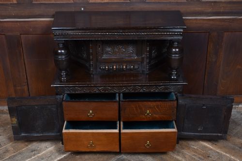 18TH CENTURY OAK MINIATURE COURT CUPBOARD - ADDITIONAL PHOTO 8