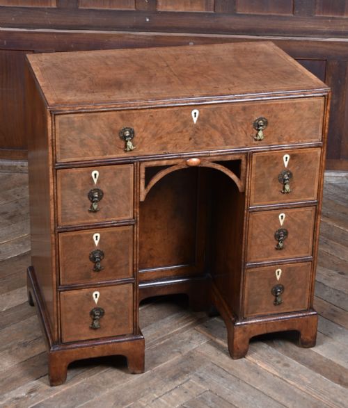 GEORGIAN WALNUT KNEE HOLE DESK - ADDITIONAL PHOTO 1