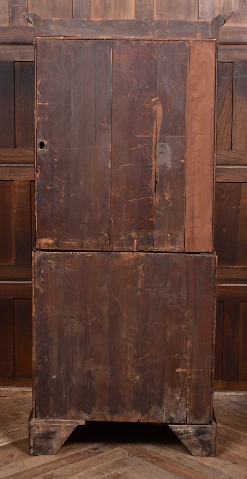 GEORGIAN MAHOGANY CHEST ON CHEST - ADDITIONAL PHOTO 11