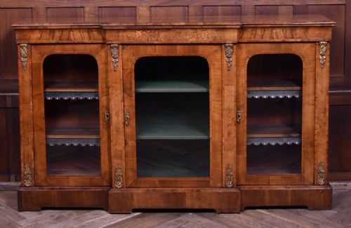 VICTORIAN WALNUT BREAKFRONT BOOKCASE - ADDITIONAL PHOTO 2