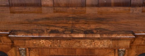 VICTORIAN WALNUT BREAKFRONT BOOKCASE - ADDITIONAL PHOTO 16