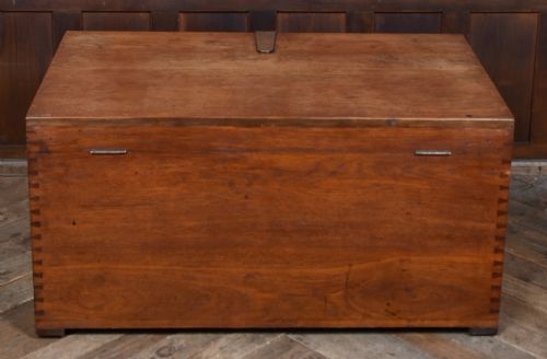 19TH CENTURY TEAK BLANKET BOX - ADDITIONAL PHOTO 10