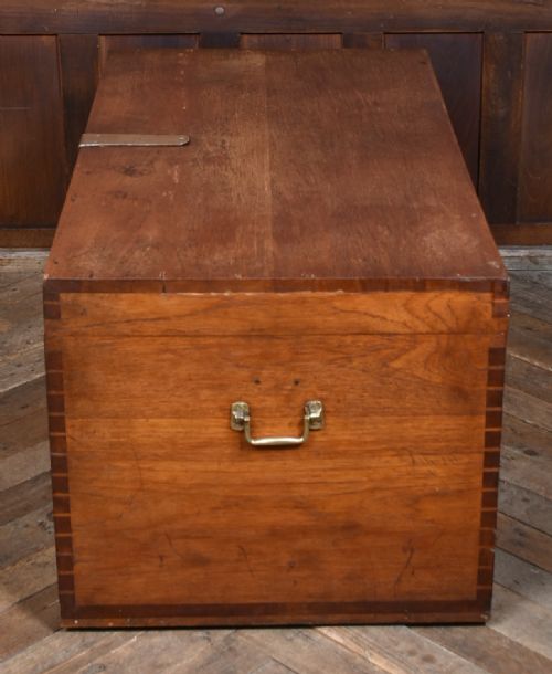 19TH CENTURY TEAK BLANKET BOX - ADDITIONAL PHOTO 11