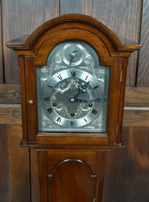 GERMAN MAHOGANY GRANDMOTHER CLOCK - ADDITIONAL PHOTO 1