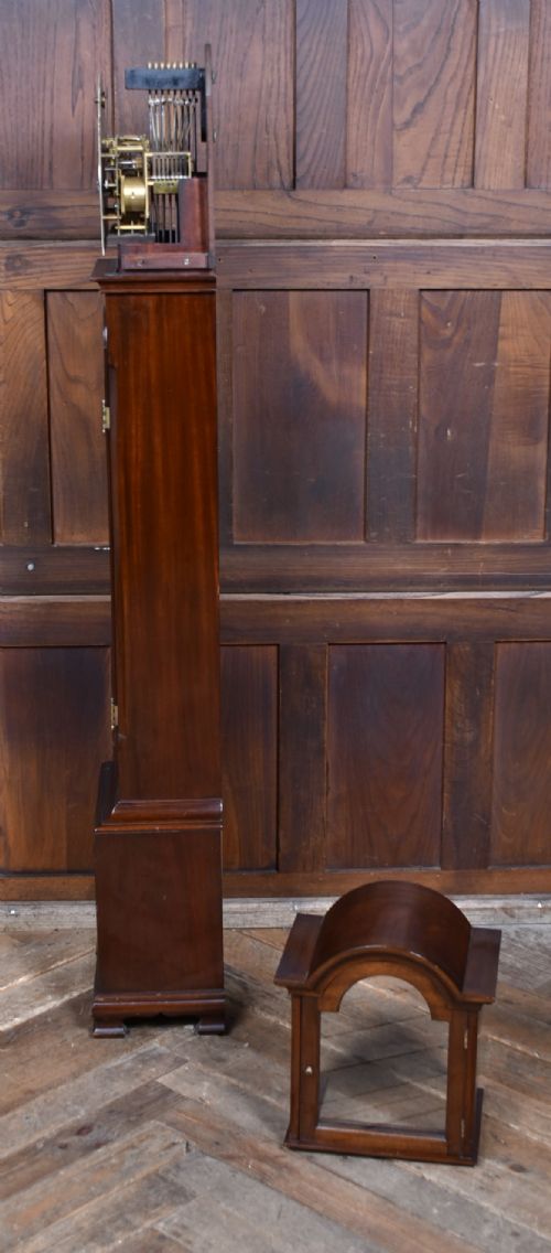 GERMAN MAHOGANY GRANDMOTHER CLOCK - ADDITIONAL PHOTO 7