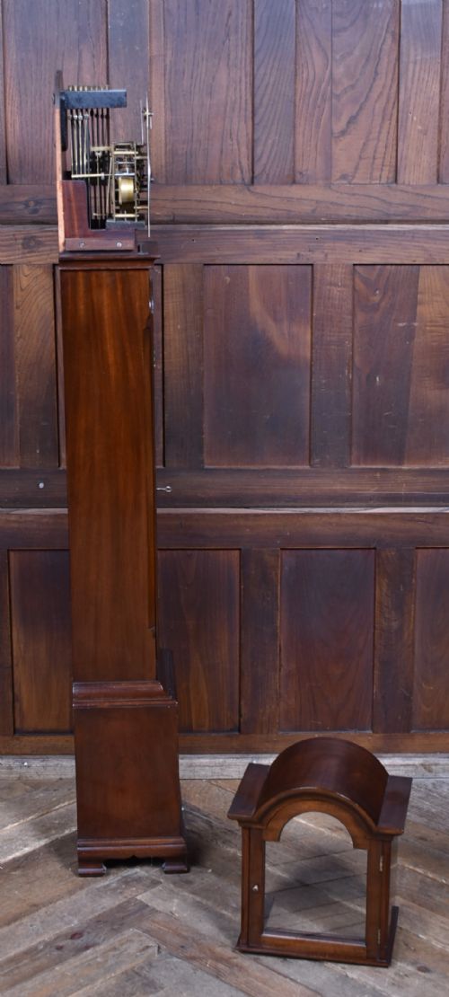 GERMAN MAHOGANY GRANDMOTHER CLOCK - ADDITIONAL PHOTO 10