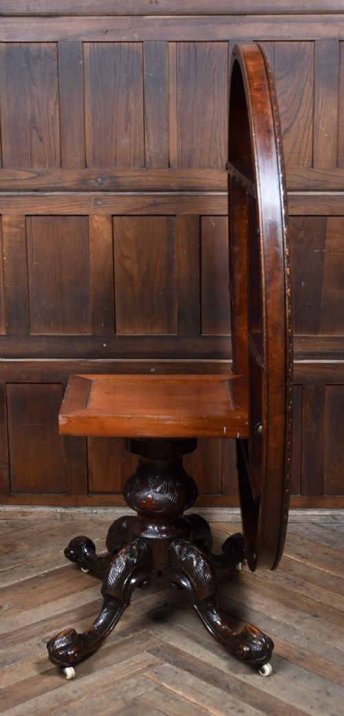 VICTORIAN WALNUT SNAP TOP TABLE - ADDITIONAL PHOTO 5