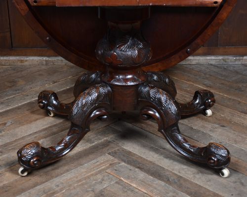 VICTORIAN WALNUT SNAP TOP TABLE - ADDITIONAL PHOTO 6