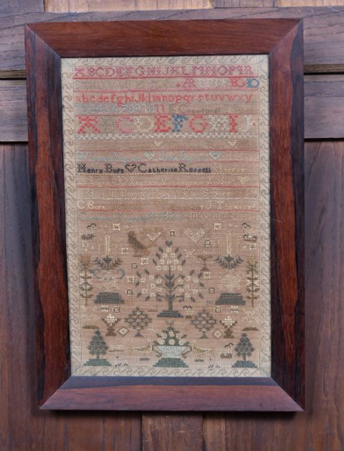 EARLY 19TH CENTURY SCOTTISH NEEDLEWORK SAMPLER
