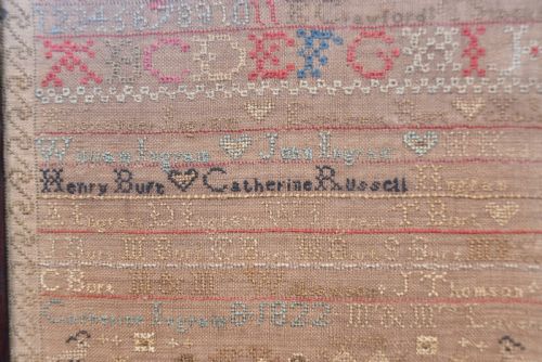 EARLY 19TH CENTURY SCOTTISH NEEDLEWORK SAMPLER - ADDITIONAL PHOTO 2