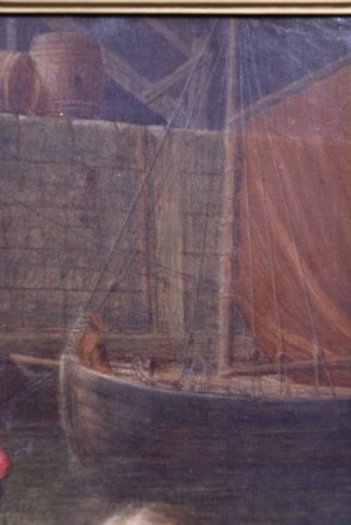 OIL ON PANEL BY JAMES KYD PACKING FOR MARKET - ADDITIONAL PHOTO 11