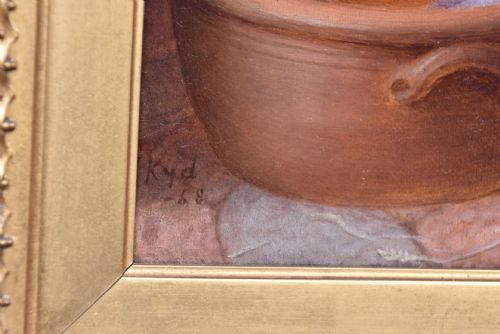 OIL ON PANEL BY JAMES KYD PACKING FOR MARKET - ADDITIONAL PHOTO 14
