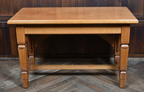 GOTHIC REVIVAL OAK ALTAR TABLE BY J G W SONS LTD OF EDINBURGH - ADDITIONAL PHOTO 7