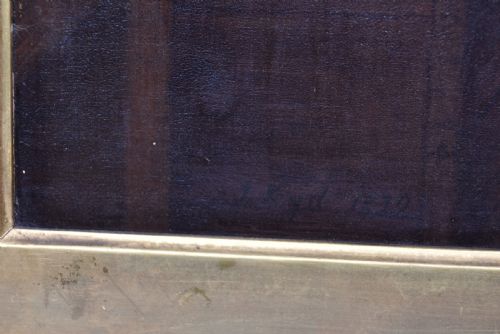 JAMES KYD OIL ON PANEL SPINNING MAID IN A HIGHLAND COTTAGE - ADDITIONAL PHOTO 7