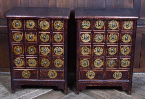 PAIR OF CHINESE APOTHECARY CHEST - ADDITIONAL PHOTO 1