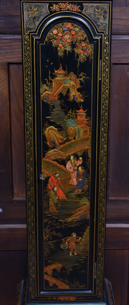CHINOISERIE GRANDMOTHER CLOCK - ADDITIONAL PHOTO 3