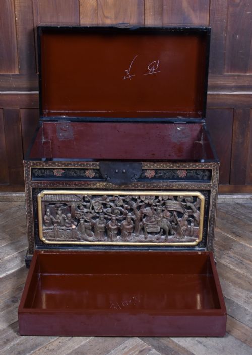 CHINESE LACQUERED TRUNK - ADDITIONAL PHOTO 8