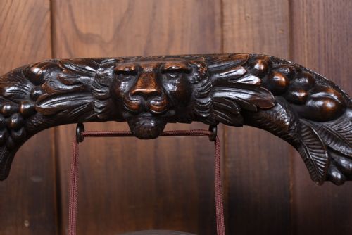 19TH CENTURY FLOOR STANDING DINNER GONG - ADDITIONAL PHOTO 2
