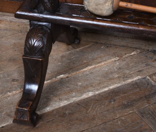 19TH CENTURY FLOOR STANDING DINNER GONG - ADDITIONAL PHOTO 4