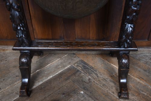 19TH CENTURY FLOOR STANDING DINNER GONG - ADDITIONAL PHOTO 8