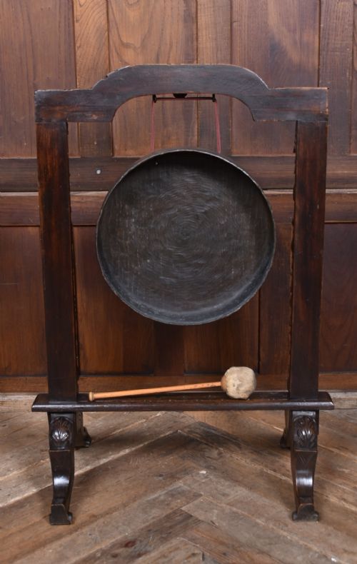 19TH CENTURY FLOOR STANDING DINNER GONG - ADDITIONAL PHOTO 10