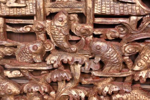 19TH CENTURY CHINESE WOODEN PLAQUE - ADDITIONAL PHOTO 2