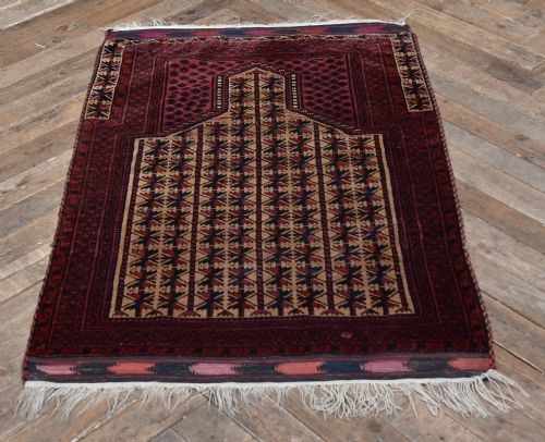VINTAGE EASTERN HANDWOVEN RUG - ADDITIONAL PHOTO 1