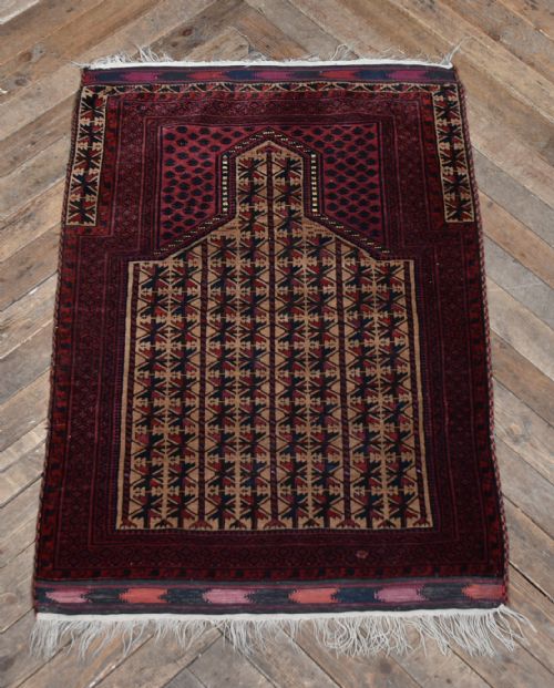 VINTAGE EASTERN HANDWOVEN RUG - ADDITIONAL PHOTO 2