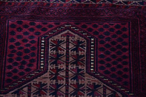 VINTAGE EASTERN HANDWOVEN RUG - ADDITIONAL PHOTO 5