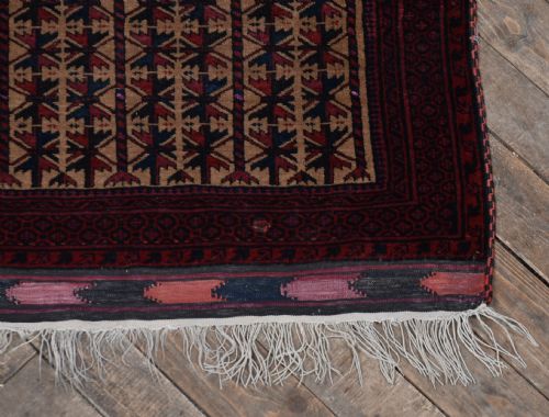 VINTAGE EASTERN HANDWOVEN RUG - ADDITIONAL PHOTO 7