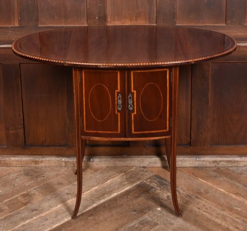 EDWARDIAN MAHOGANY DROPLEAF TABLE - ADDITIONAL PHOTO 5