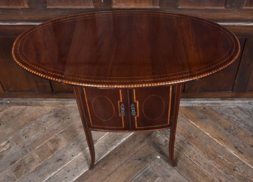 EDWARDIAN MAHOGANY DROPLEAF TABLE - ADDITIONAL PHOTO 6