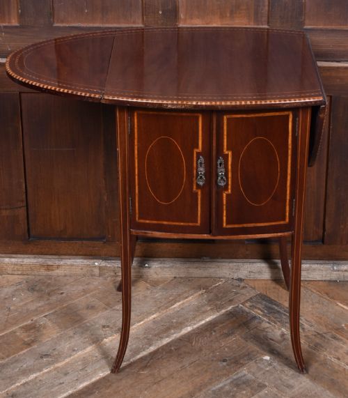 EDWARDIAN MAHOGANY DROPLEAF TABLE - ADDITIONAL PHOTO 7