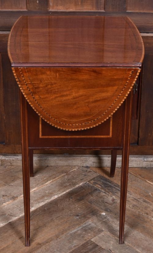 EDWARDIAN MAHOGANY DROPLEAF TABLE - ADDITIONAL PHOTO 8