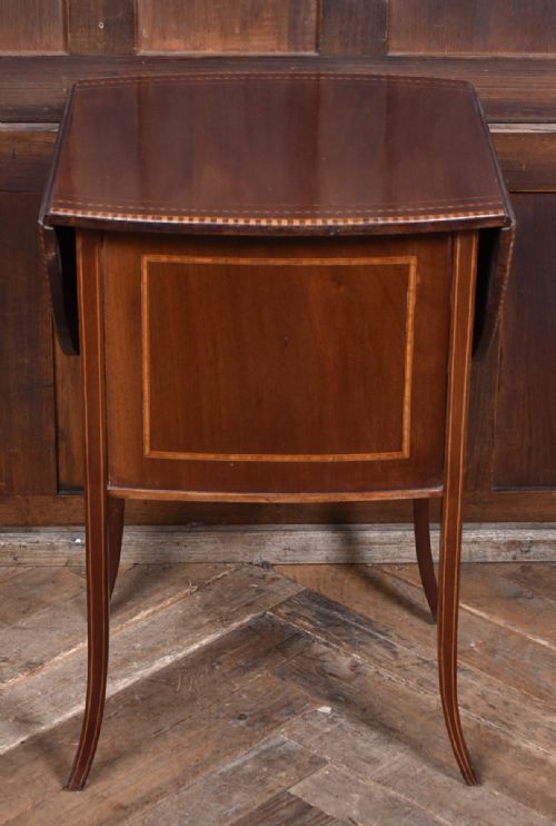 EDWARDIAN MAHOGANY DROPLEAF TABLE - ADDITIONAL PHOTO 9