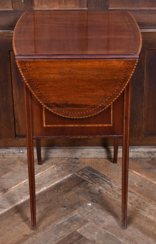 EDWARDIAN MAHOGANY DROPLEAF TABLE - ADDITIONAL PHOTO 10